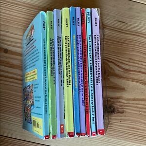 Lot of 9 Captain Underpants Books